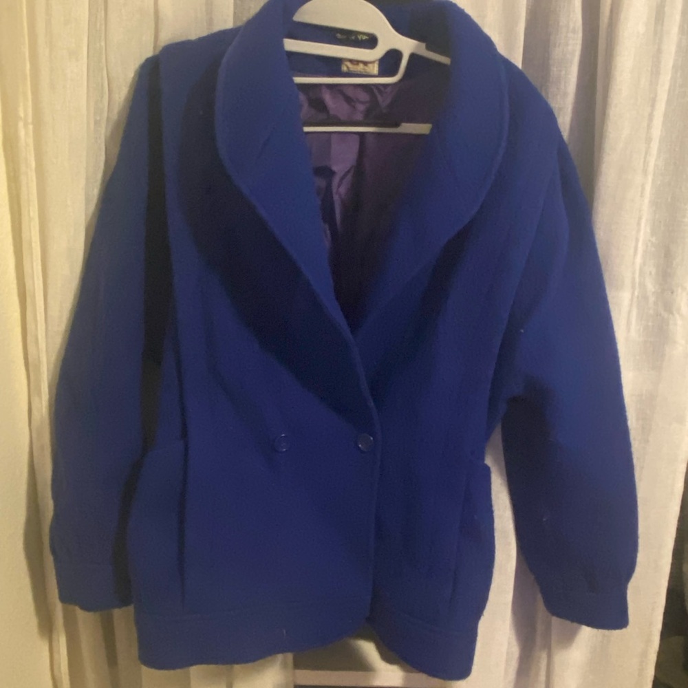 Vintage blue double breasted jacket
